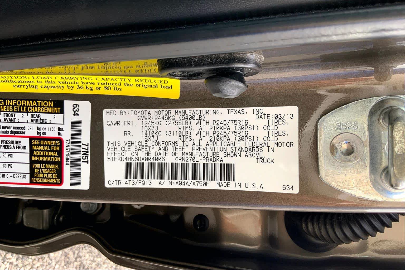 Used 2013 Toyota Tacoma PreRunner w/ SR5 Pkg RWD image 35