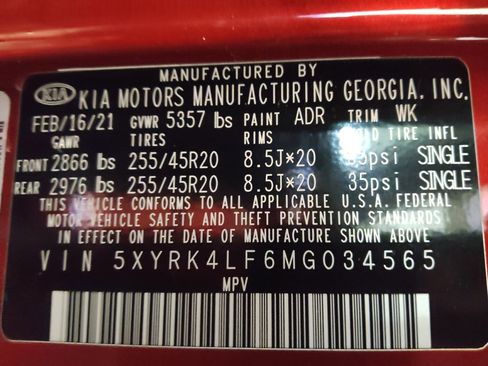 Used 2021 Kia Sorento SX FWD image 33