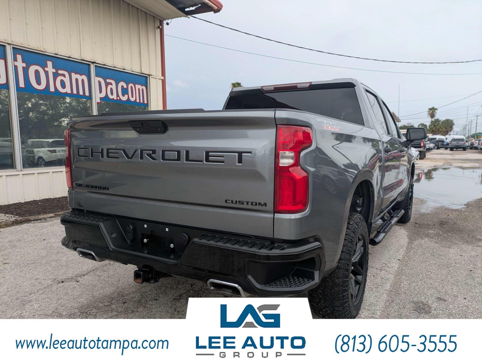 Used 2021 Chevrolet Silverado 1500 Custom Trail Boss w/ LPO, Dark Essentials Package AWD/4WD image 3