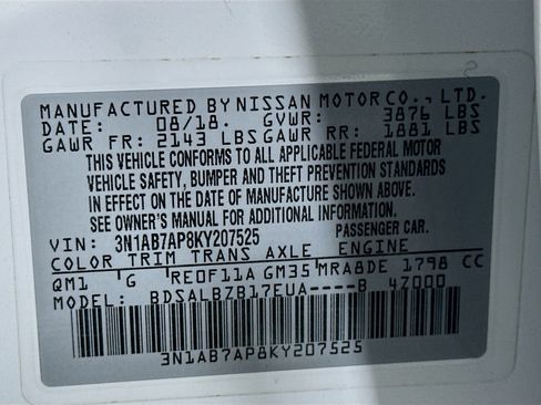 Used 2019 Nissan Sentra S image 12