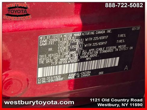 Used 2020 Toyota RAV4 LE w/ All Weather Liner Package AWD/4WD image 20
