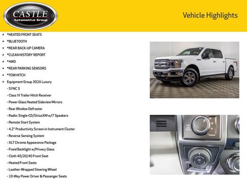Used 2018 Ford F150 XLT w/ Equipment Group 302A Luxury image 3