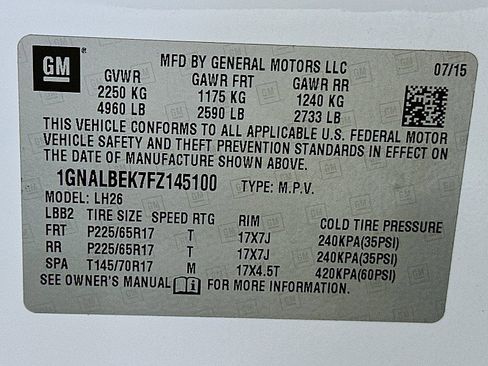 Used 2015 Chevrolet Equinox LT w/ Driver Convenience Package FWD image 30