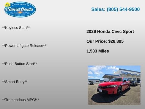 Used 2026 Honda Civic Sport image 13