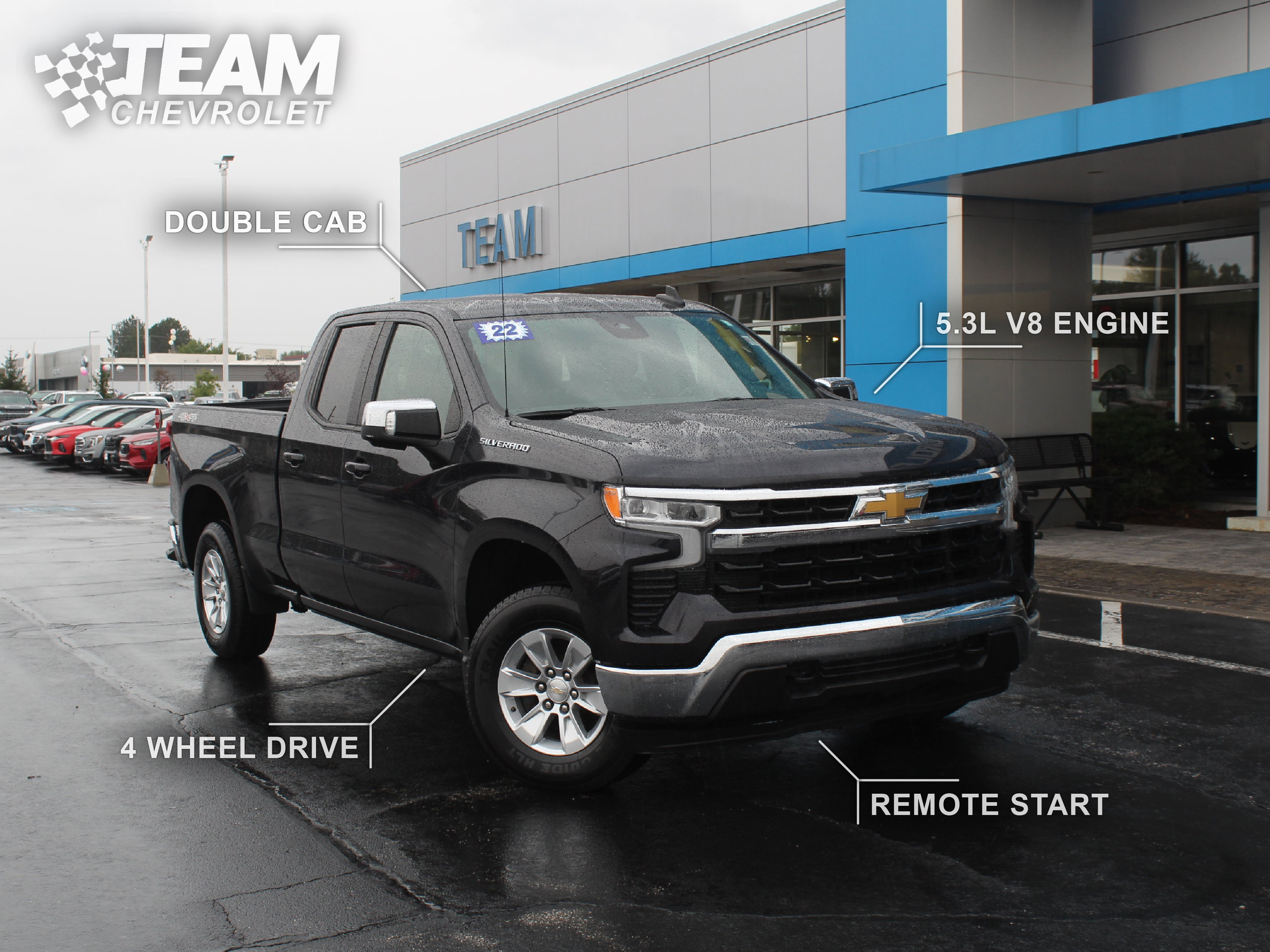 Used 2022 Chevrolet Silverado 1500 LT w/ Safety Package AWD/4WD image 2