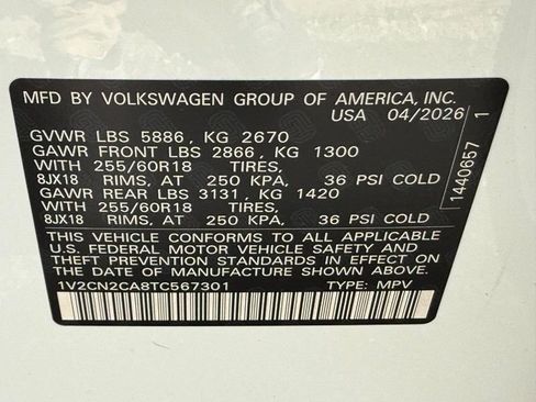New 2026 Volkswagen Atlas Peak Edition AWD/4WD image 17