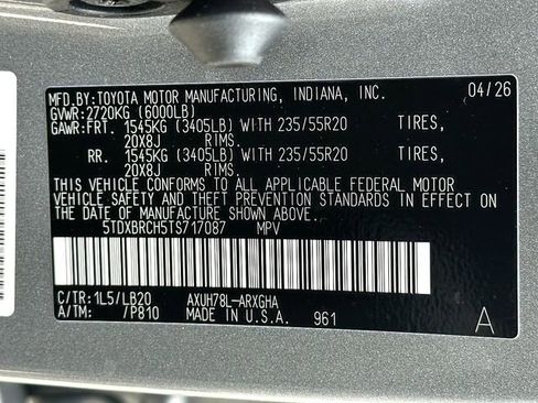 New 2026 Toyota Highlander Limited AWD/4WD image 26