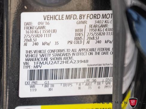 Used 2017 Ford Expedition Limited w/ Equipment Group 301A AWD/4WD image 49