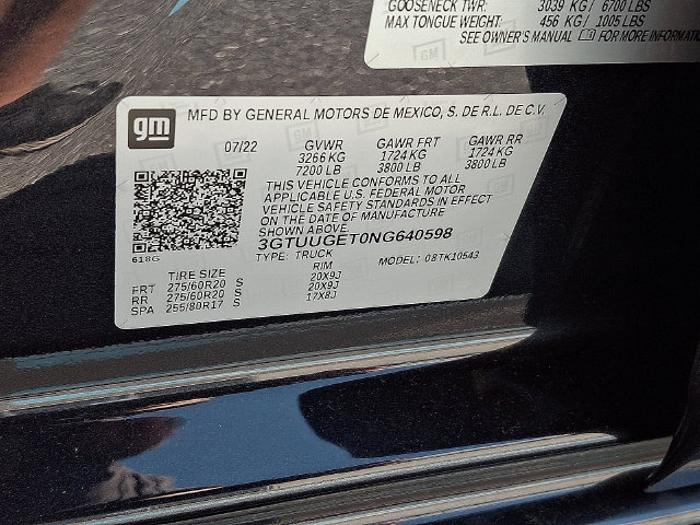 Certified 2022 GMC Sierra 1500 Denali AWD/4WD image 37