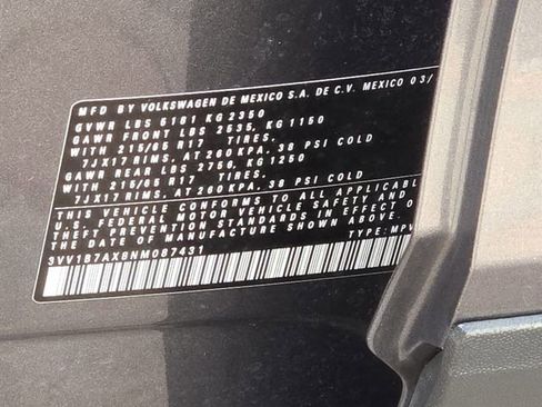 Certified 2022 Volkswagen Tiguan S w/ IQ.Drive Package image 22