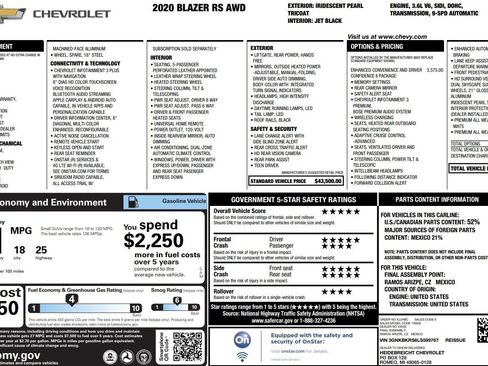 Used 2020 Chevrolet Blazer RS image 8