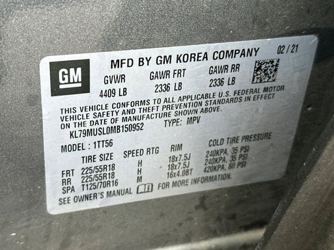 Used 2021 Chevrolet TrailBlazer RS w/ Sun and Liftgate Package image 27