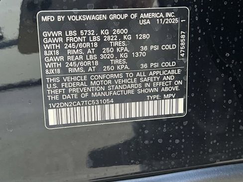New 2026 Volkswagen Atlas SE FWD image 28