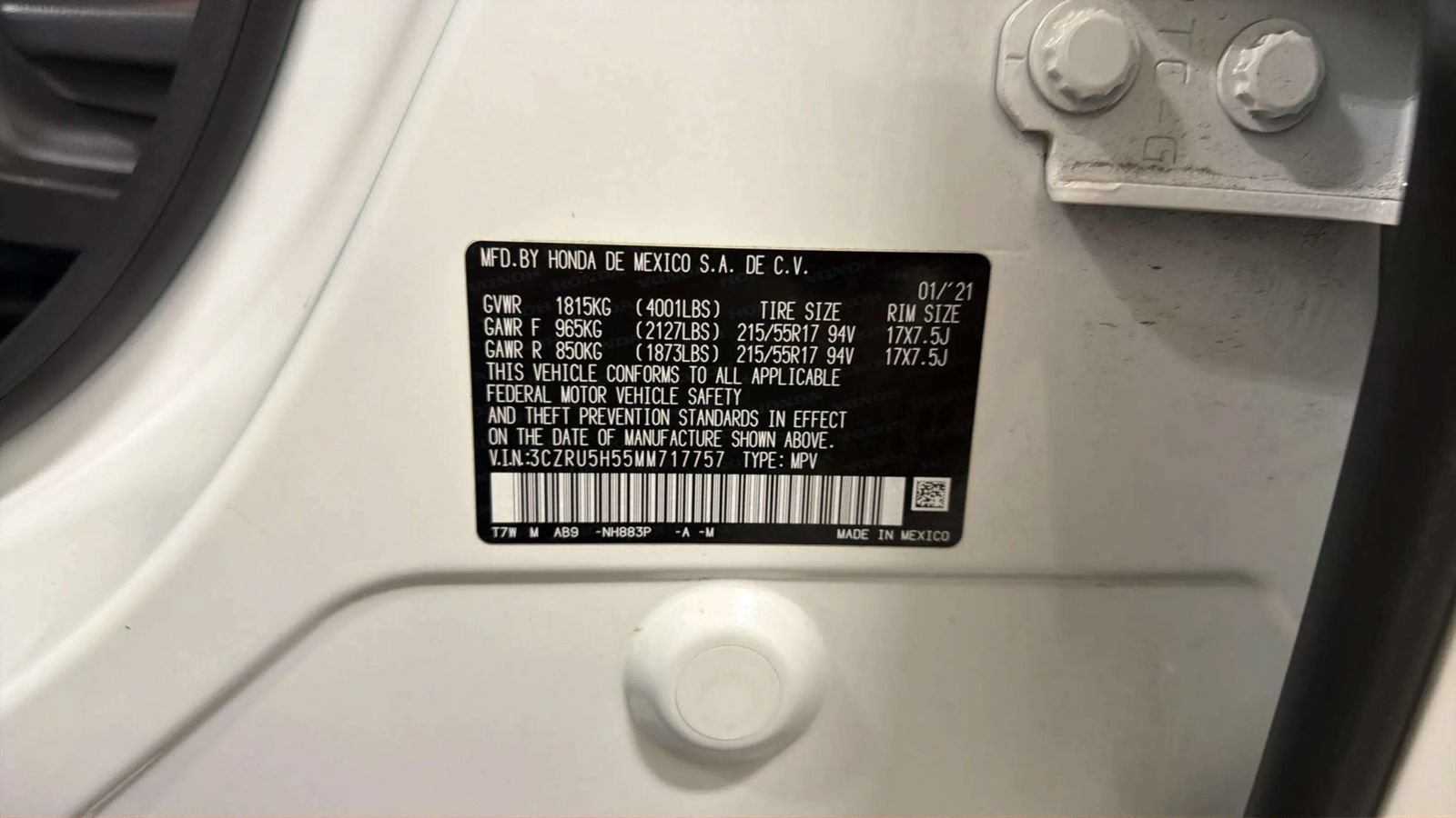 Used 2021 Honda HR-V EX image 22