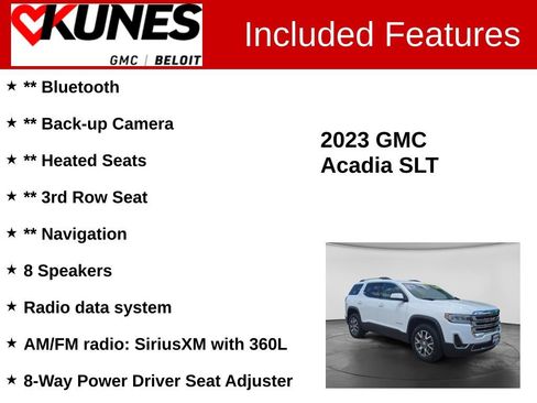 Used 2023 GMC Acadia SLT FWD image 2
