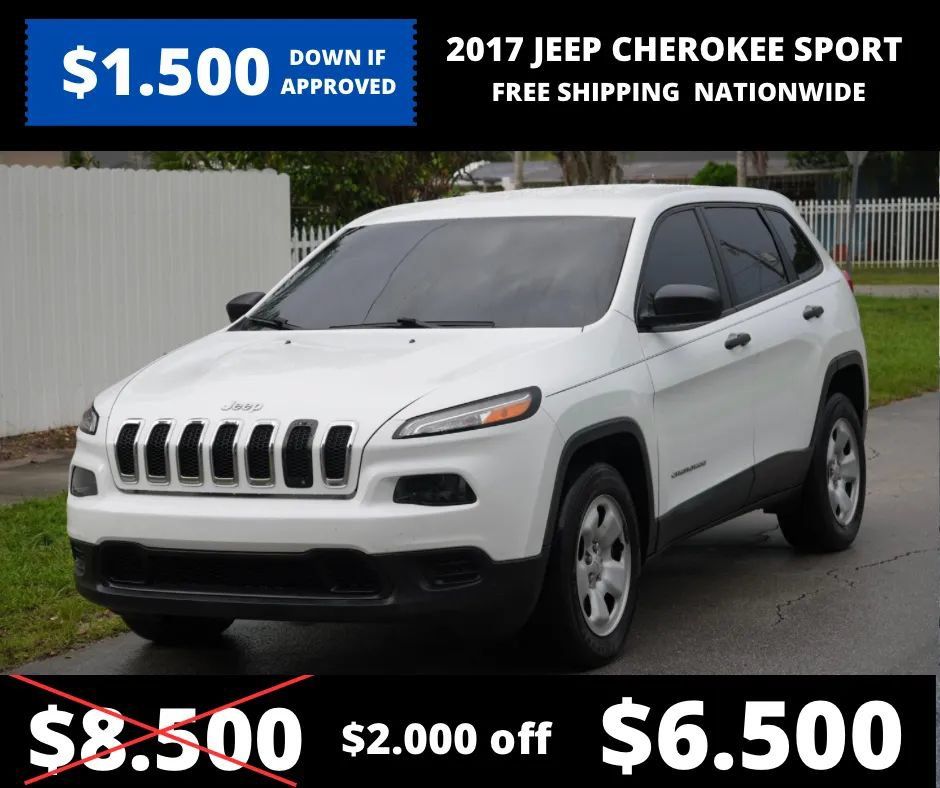 Used 2017 Jeep Cherokee Sport AWD/4WD image 1