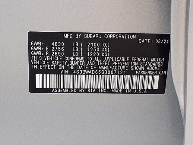 Certified 2025 Subaru Legacy Premium AWD/4WD image 9