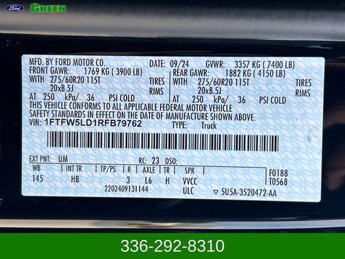 Used 2024 Ford F150 Lariat w/ FX4 Off-Road Package AWD/4WD image 29