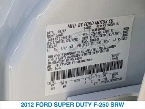 Used 2012 Ford F250 Lariat w/ Lariat Ultimate Pkg image 26
