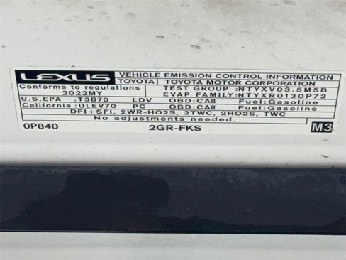 Used 2022 Lexus ES 350 w/ Premium Package image 55