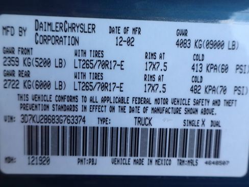 Used 2003 Dodge Ram 2500 Truck ST image 44