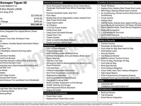 Used 2019 Volkswagen Tiguan SE image 41