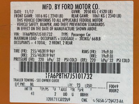Used 2018 Ford Mustang Premium w/ Ecoboost Performance Package RWD image 48