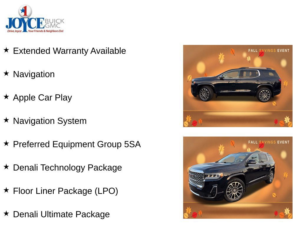 Certified 2021 GMC Acadia Denali w/ Denali Ultimate Package AWD/4WD image 10