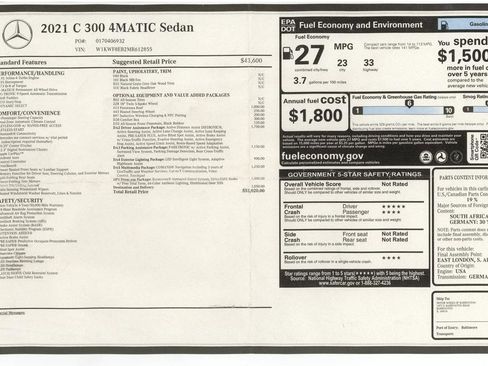 Used 2021 Mercedes-Benz C 300 4MATIC Sedan image 85