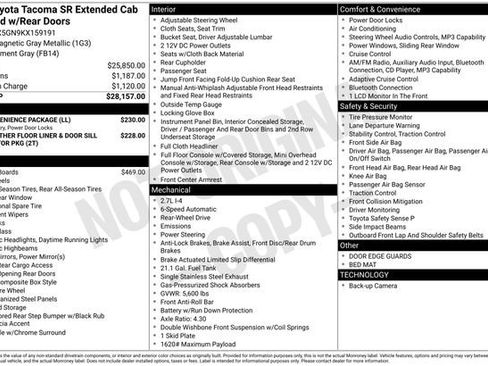 Used 2019 Toyota Tacoma SR w/ SR Convenience Package RWD image 2