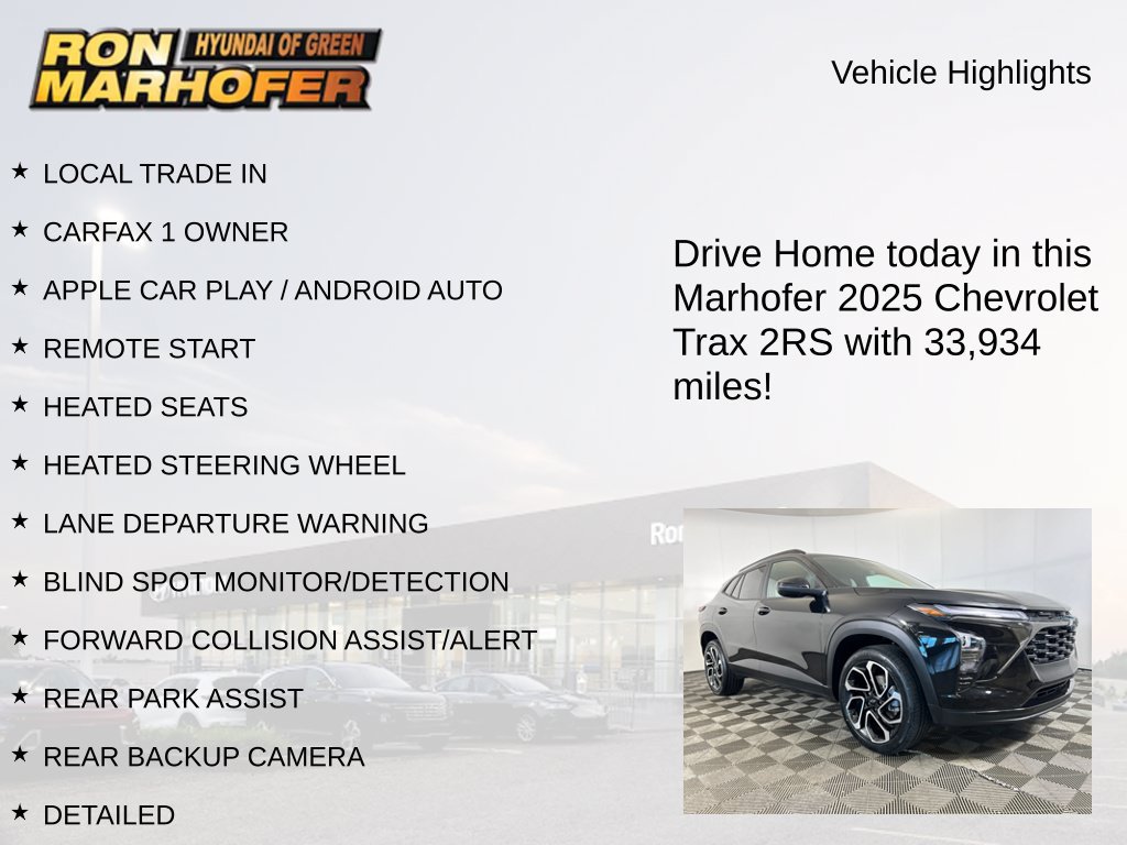 Used 2025 Chevrolet Trax RS w/ Driver Confidence Package FWD image 15