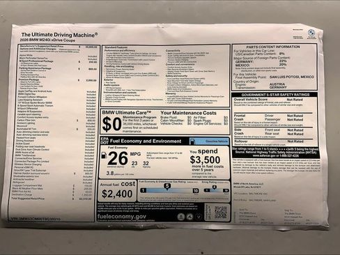 New 2026 BMW M240i xDrive Coupe w/ Premium Package AWD/4WD image 12