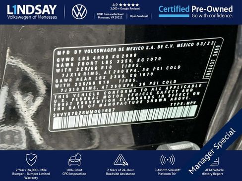 Used 2022 Volkswagen Taos SE image 26