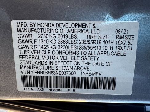 Used 2022 Honda Odyssey Touring image 31