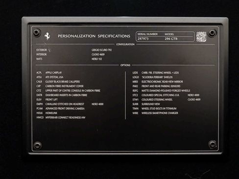 Certified 2023 Ferrari 296 GTB RWD image 27