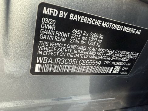 Used 2020 BMW 530i w/ Convenience Package RWD image 36