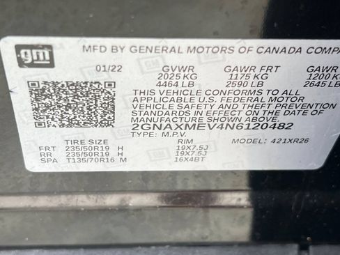 Used 2022 Chevrolet Equinox RS w/ RS Leather Package FWD image 26