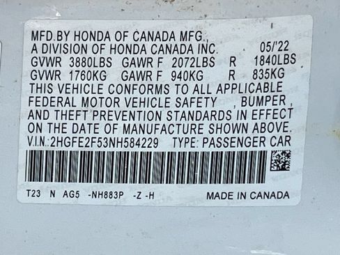 Used 2022 Honda Civic Sport image 29