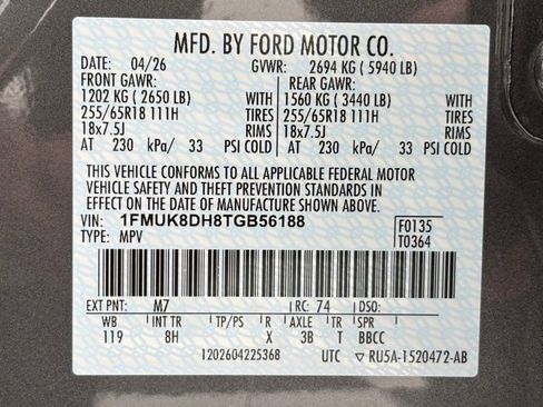 New 2026 Ford Explorer Active AWD/4WD image 54