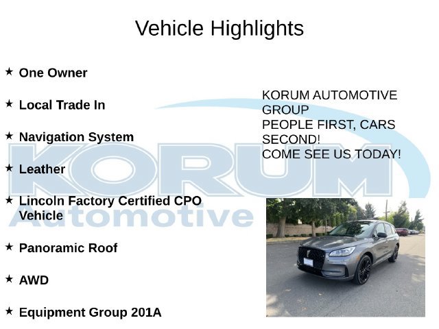 Certified 2025 Lincoln Corsair Reserve w/ Jet Appearance Package AWD/4WD image 4