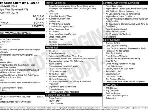 Used 2024 Jeep Grand Cherokee L Laredo AWD/4WD image 5