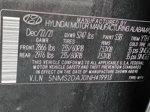 Used 2022 Hyundai Santa Fe SEL AWD/4WD image 28