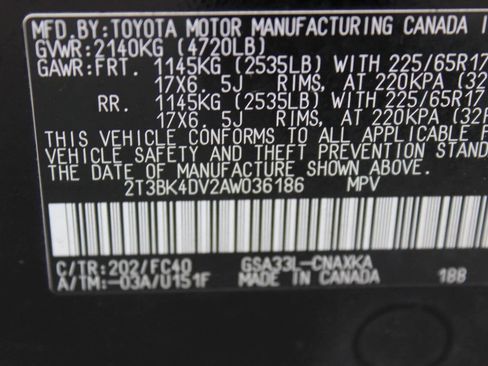 Used 2010 Toyota RAV4 4WD V6 image 11