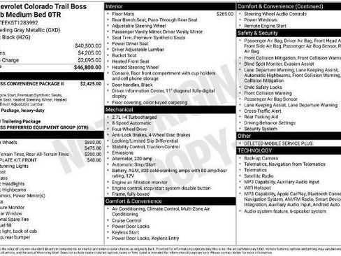 New 2026 Chevrolet Colorado Trail Boss AWD/4WD image 33