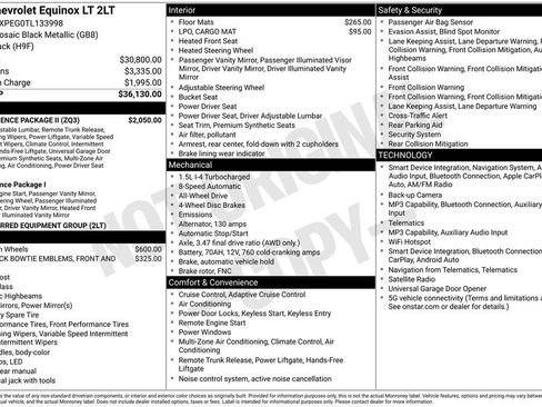 Used 2026 Chevrolet Equinox LT w/ Convenience Package II AWD/4WD image 4