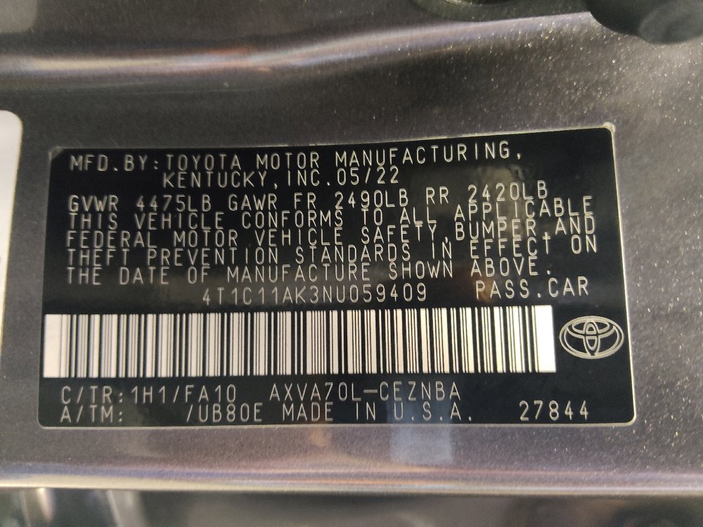 Used 2022 Toyota Camry LE FWD image 33