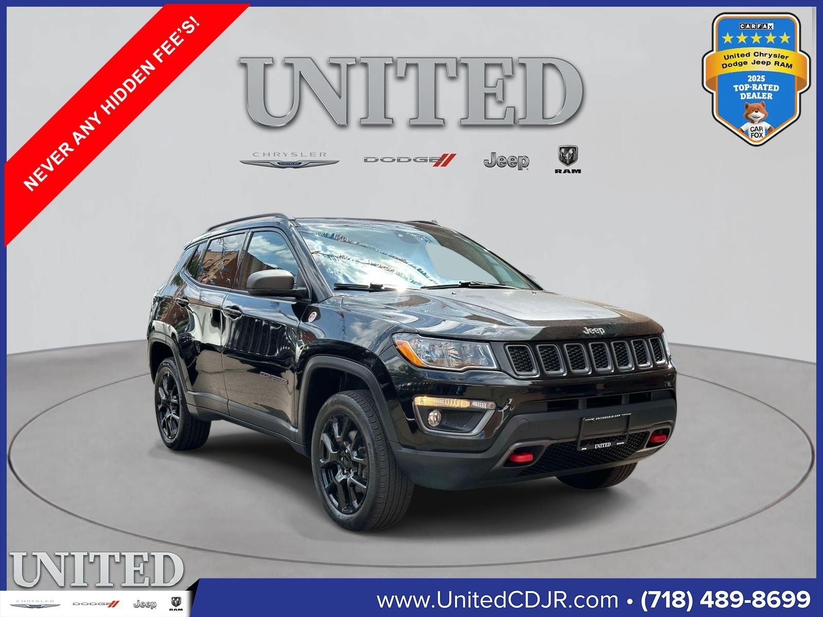 Certified 2018 Jeep Compass Trailhawk w/ Leather Interior Group AWD/4WD image 1