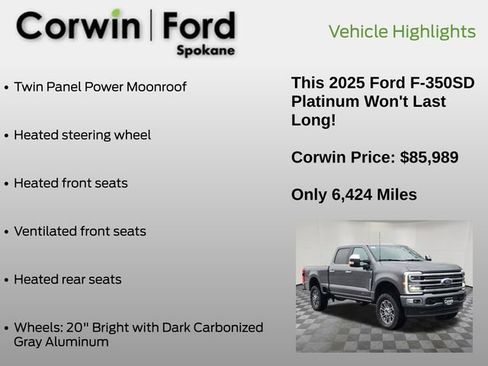 Used 2025 Ford F350 Platinum w/ Platinum Plus Package image 25