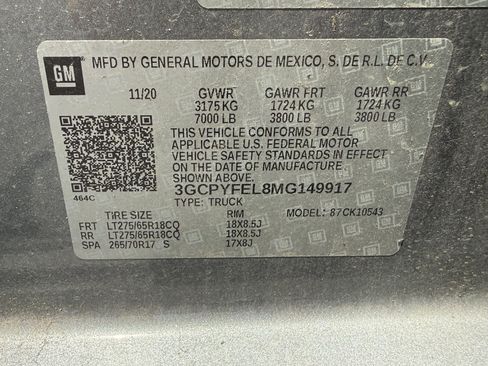 Used 2021 Chevrolet Silverado 1500 LT Trail Boss w/ Convenience Package II AWD/4WD image 17