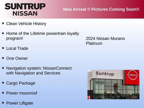 Used 2024 Nissan Murano Platinum w/ Cargo Package AWD/4WD image 3